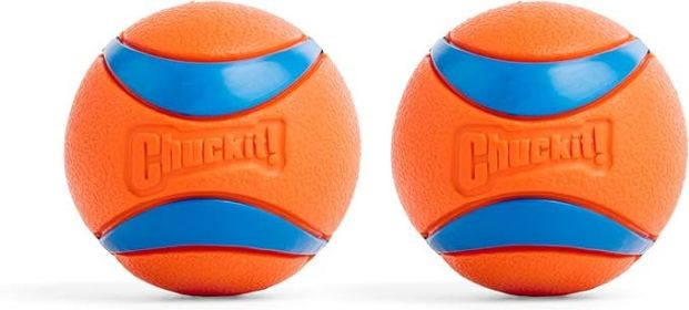 Ultra Ball Dog Toy - Medium Bouncy Fetch Balls For Dogs 20-60 lbs - Made from Durable Rubber - Floating Water Pet Toys - Size Medium - 2.5-inch D